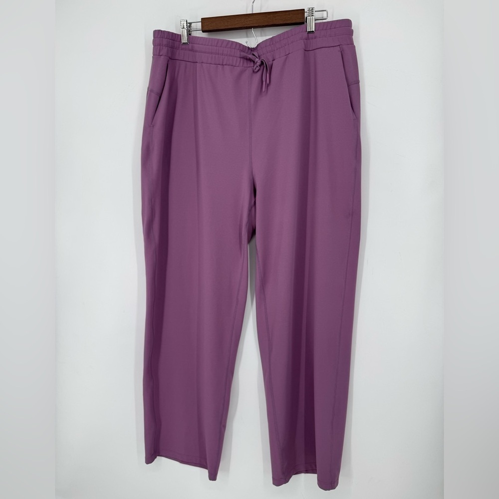 Baleaf Women's Pink/Purple Athleisure Active Sweatpants With Drawstring Size 2XL